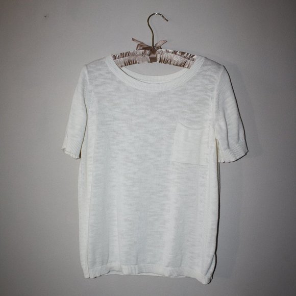 EUC Gap Crewneck Pocket Sweater in Slub Cotton - Picture 5 of 9